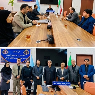 دیدار مدیرعامل شرکت شهرک‌های صنعتی استان کرمان با دادستان مرکز استان به مناسبت هفته قوه قضاییه